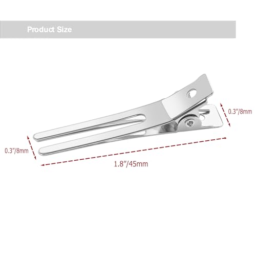 Qoneyik Metal Double Prong Pin Curl Clips - Image 3