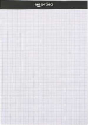 Quad-Ruled Graph Paper Pad, 100 Sheets
