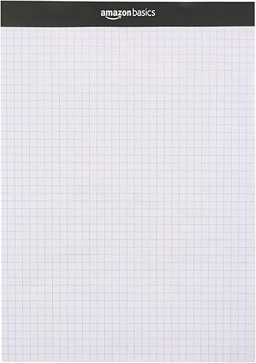 Quad-Ruled Graph Paper Pad, 100 Sheets