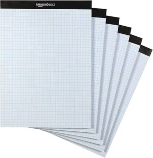 Amazon Basics Quad Ruled Graph Paper Pad, 600 Count
