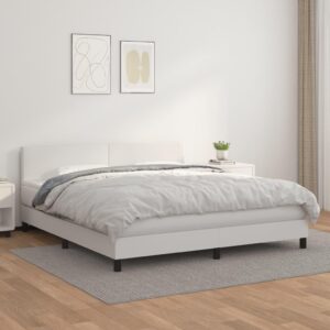 GFFFFFFJJJJJJJJJJJ Queen Faux Leather Box Spring Bed