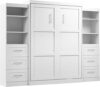 Bestar Queen Murphy Bed With Shelving Units