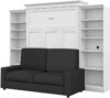 Bestar Queen Murphy Bed With Sofa And Organizer