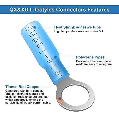 QX&XD lifestyles 125PCS Heat Shrink Wire Connectors Kit - Image 5