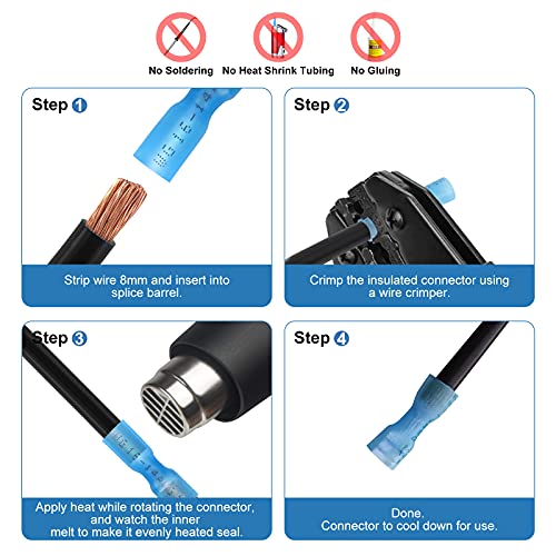 QX&XD lifestyles 125PCS Heat Shrink Wire Connectors Kit - Image 2