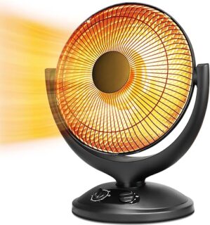 R.W.FLAME Radiant Electric Space Heater With Thermostat