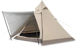 Naturehike Ranch 4 Person Teepee Tent, 4 Season