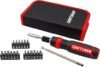 CRAFTSMAN Ratcheting Screwdriver Multibit Set, CMHT68001