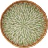 Kmelep Rattan Tray With Pearl Inlay, Leaf