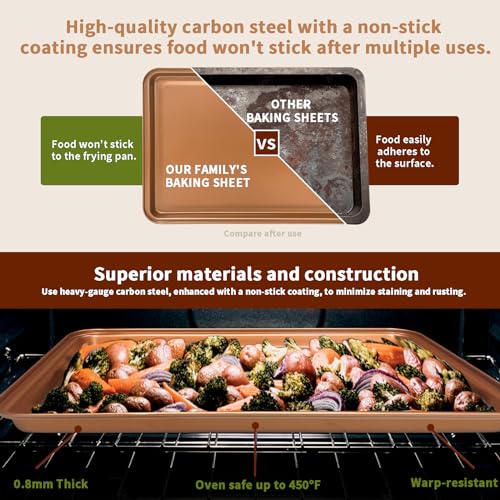 RavisingRidge Nonstick Baking Pans Set, 10 Pcs - Image 3