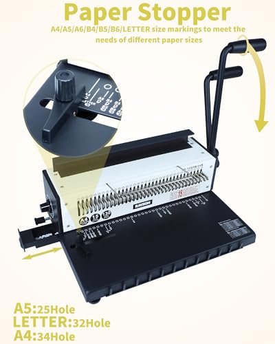 RAYSON TD-1500B34R Binding Machine, 3:1 Wire-O Binder - Image 5