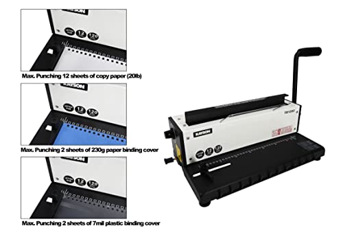 RAYSON TD1202 Binding Machine, 3:1 Pitch Wire Binder - Image 4
