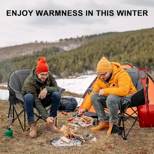 REALEAD Oversized Heated Camping Chair With Heating - Image 2