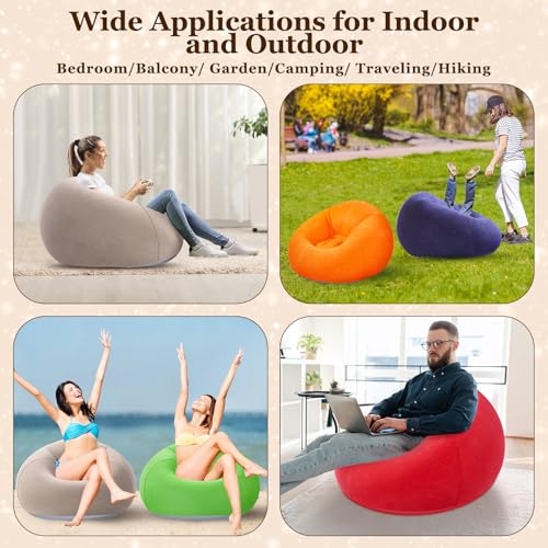 Realspring Inflatable Bean Bag Chairs Sofa (Multicolor, 6 Pcs) - Image 3