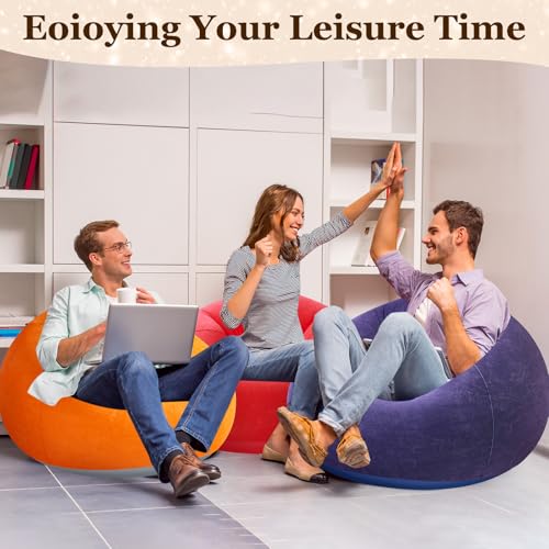 Realspring Inflatable Bean Bag Chairs Sofa (Multicolor, 6 Pcs) - Image 5
