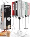 Sakgos Rechargeable Handheld Milk Frother, 3 Speed