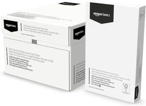 Amazon Basics Recycled Multipurpose Copy Printer Paper, 5000 Count