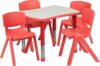 Flash Furniture Red Activity Table Set, 21×26