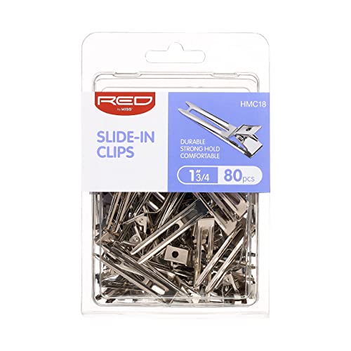 Red by Kiss 80pcs 1.75" Slide-In Hair Clips - Image 4