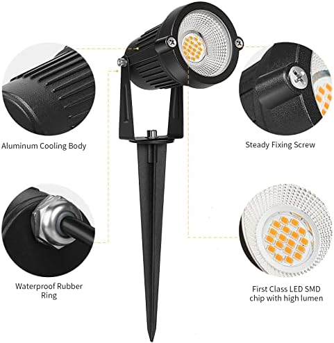 REEGOLD 7W LED Landscape Lights Outdoor, 6 Pack - Image 4