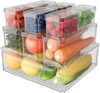 SpaceHacks Refrigerator Organizer Bins With Lids
