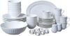 Regalia Regalia 46-Piece Dinnerware Set, White