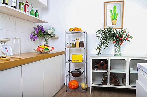 REGILLER 5-Wire Metal Storage Rack, Adjustable Shelves - Image 2
