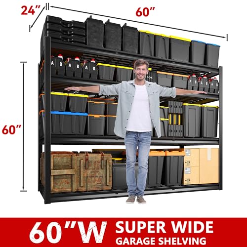 REIBII 60" W Heavy Duty Garage Shelving - Image 2