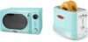 Nostalgia Retro Compact Microwave & Toaster Set