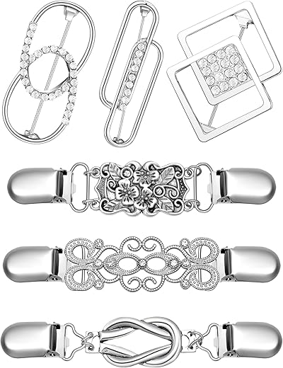 Ferraycle Retro Dress Back Clips for Women