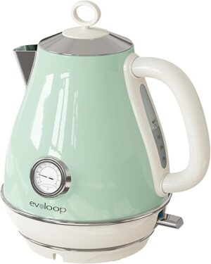 evoloop Retro Electric Tea Kettle With Thermometer