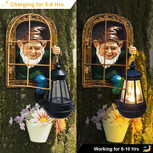 REYISO Fairy Garden Gnomes With Solar Lights - Image 3