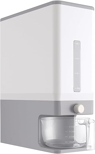 Lifewit Rice Dispenser 25 Lbs Sealed Container