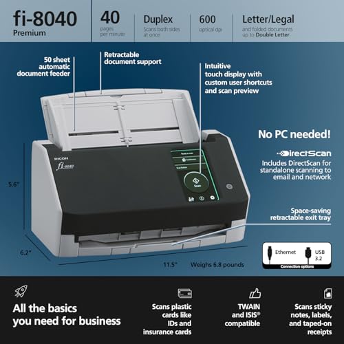 RICOH Fi-8040 Premium Front Office Scanner - Image 3
