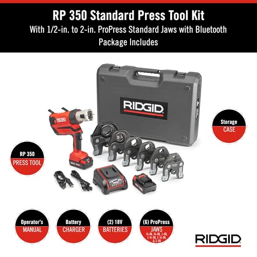 RIDGID RP 350 ProPress 8-Piece Pressing Kit - Image 2