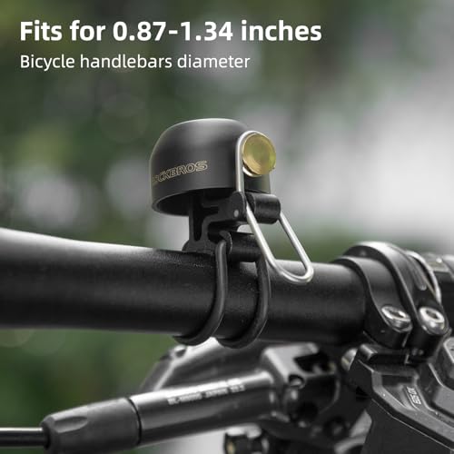 ROCKBROS Bike Bell 100dB Loud Sound, Fits 0.87-1.34in Handlebars - Image 4