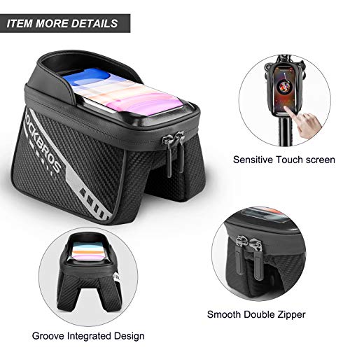 ROCKBROS Bike Phone Frame Bag Handlebar Holder - Image 5