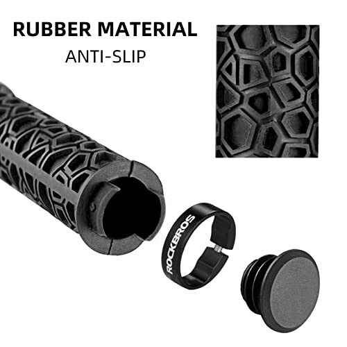 ROCKBROS Double Lock-On Non-Slip Bike Grips 22.2mm - Image 4