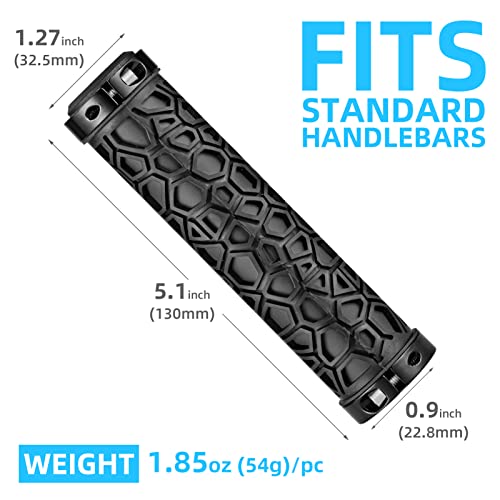 ROCKBROS Double Lock-On Non-Slip Bike Grips 22.2mm - Image 5
