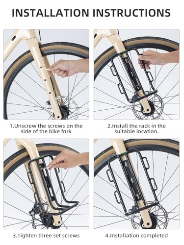 ROCKBROS Front Bike Rack Aluminum Alloy Carrier - Image 3