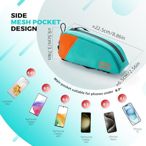 ROCKBROS Top Tube Bike Frame Storage Bag - Image 5