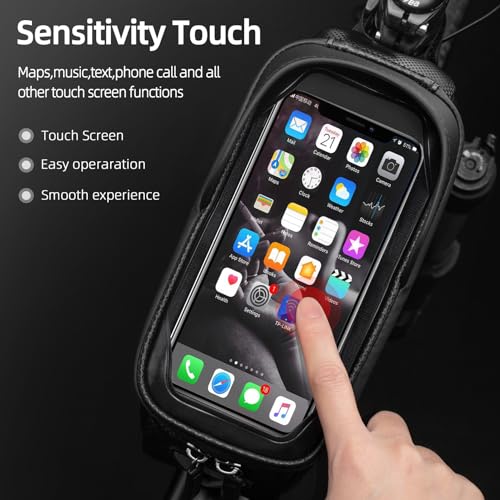 ROCKBROS Waterproof Bike Phone Mount Bag Pouch - Image 4
