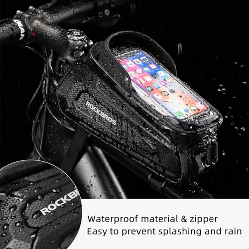 ROCKBROS Waterproof Bike Phone Mount Bag Pouch - Image 2