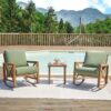 NATURAL EXPRESSIONS Rocking Bistro 3 Piece Patio Set