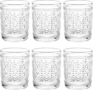 Bekith Romantic Drinking Glasses Set, 9.5 oz