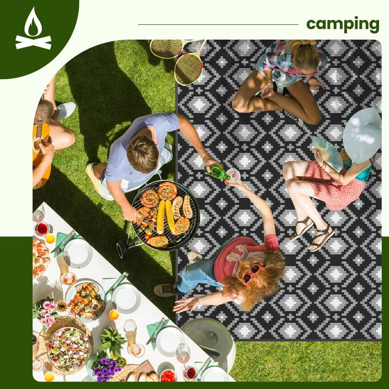 ROMROL Outdoor Rug, 5x8ft Reversible Mat - Image 4