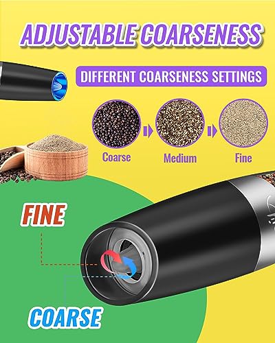 Rongyuxuan Gravity Electric Salt And Pepper Grinder Set - Image 4