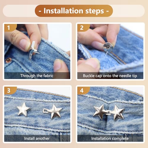 ROPAKED Star Button Waist Tightener Clips - Image 3