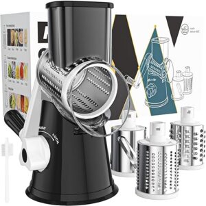 Cambom Rotary Cheese Grater Hand Crank Shredder