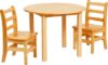 ECR4Kids Round Hardwood Table And Chair Set